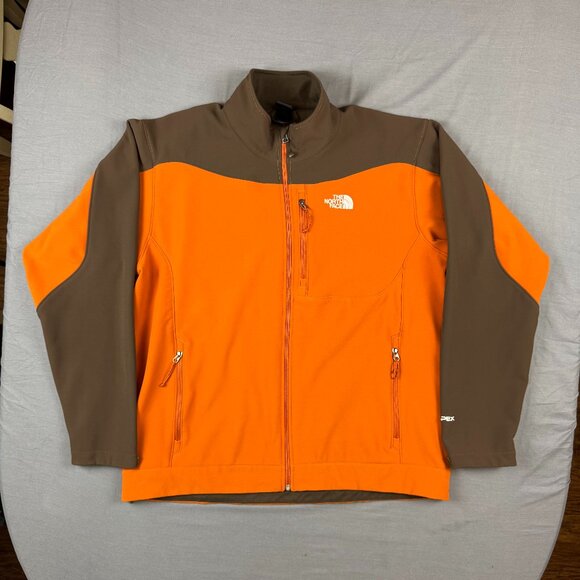 The North Face Jacket Mens XXL Apex Bionic Hiking Softshell Outdoor Orange/Brown - Picture 1 of 6